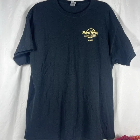 T-shirt Hard Rock Hotel Casino BILOXI XL Black "Time To Play", Guitar, - Picture 2 of 12